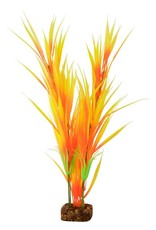 SPECTRUM BRANDS - TETRA GloFish Fluorescent Plastic Aquarium Plant Orange/Yellow, LG