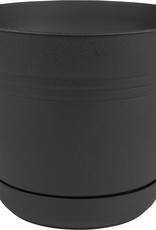 Bloem Saturn Planter Black 10in