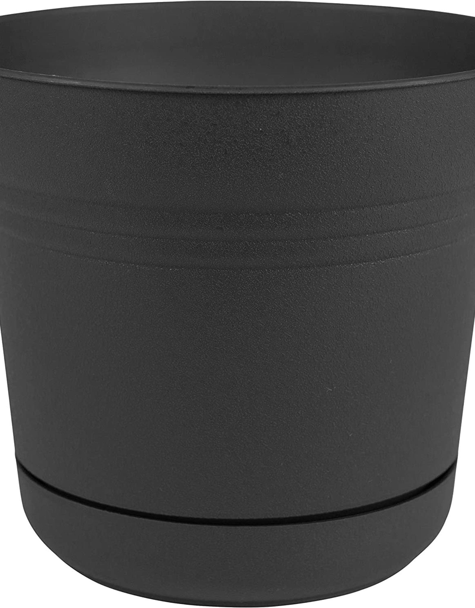 Bloem Saturn Planter Black 10in