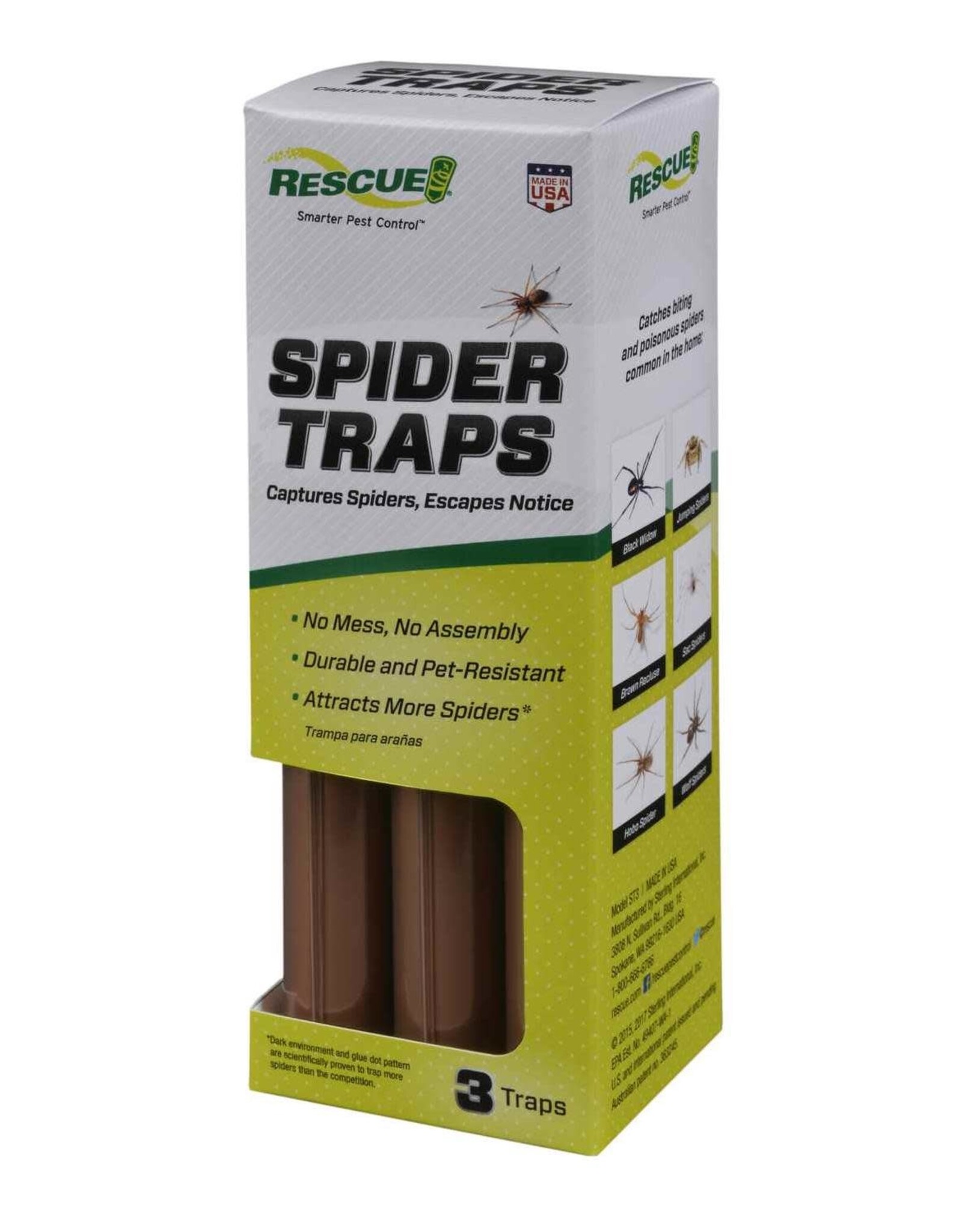 Rescue Spider Trap 3pk PDQ