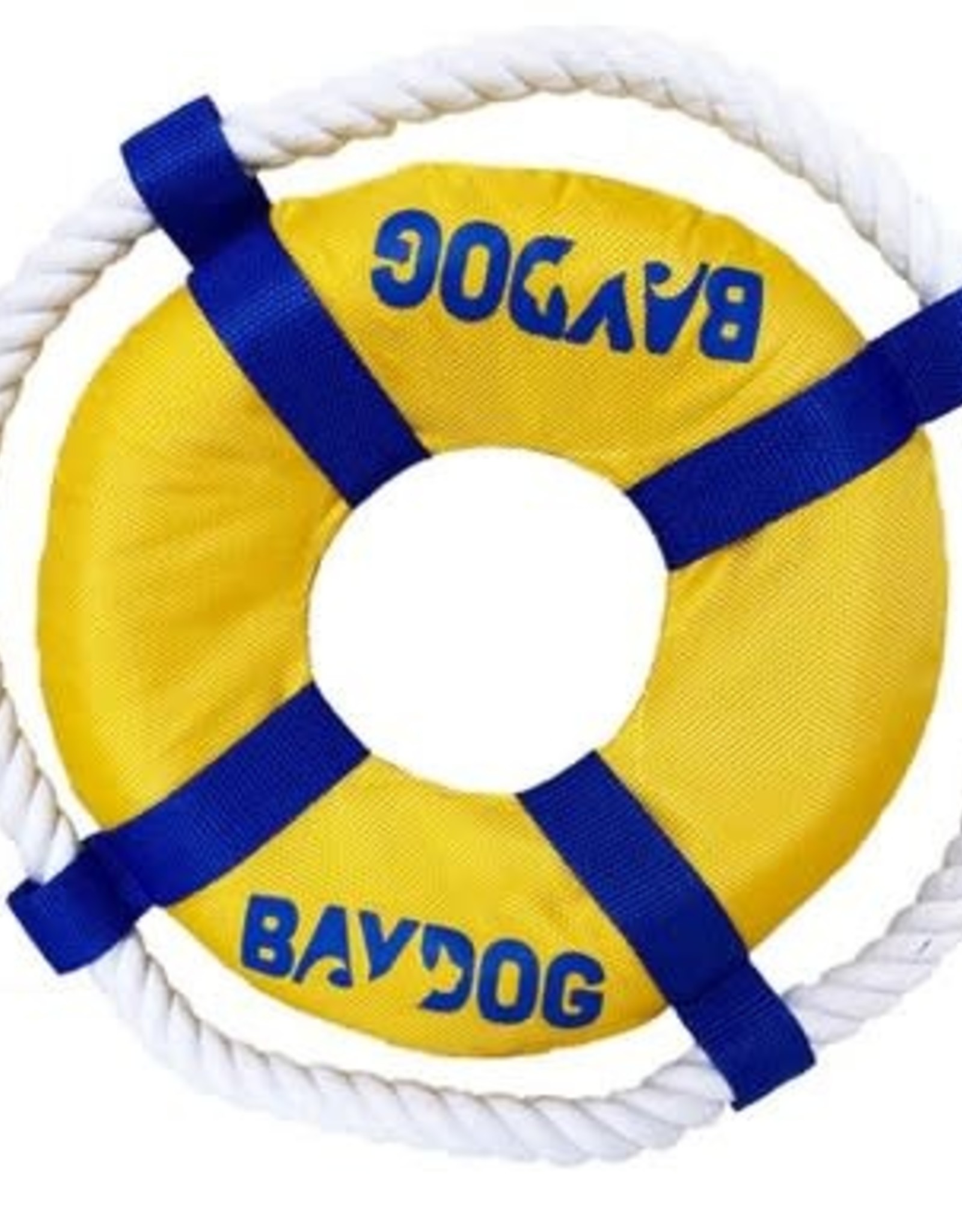 BayDog Fetch Ring Toy Yellow