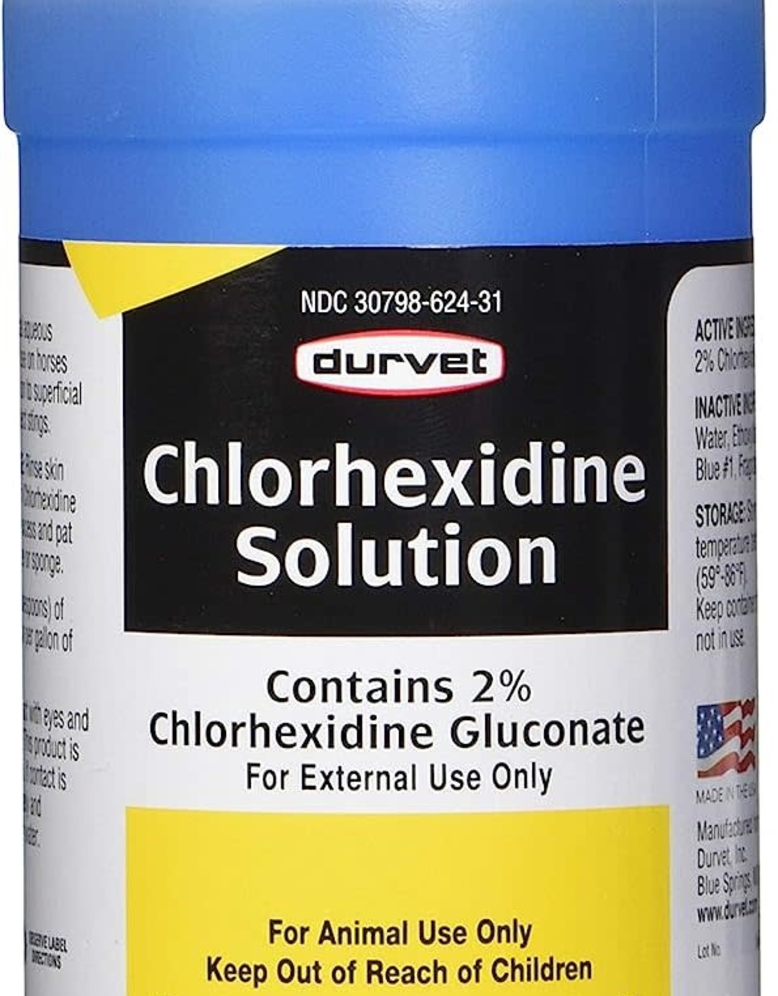 DURVET CHLORHEXIDINE Solution 2% 1 PT