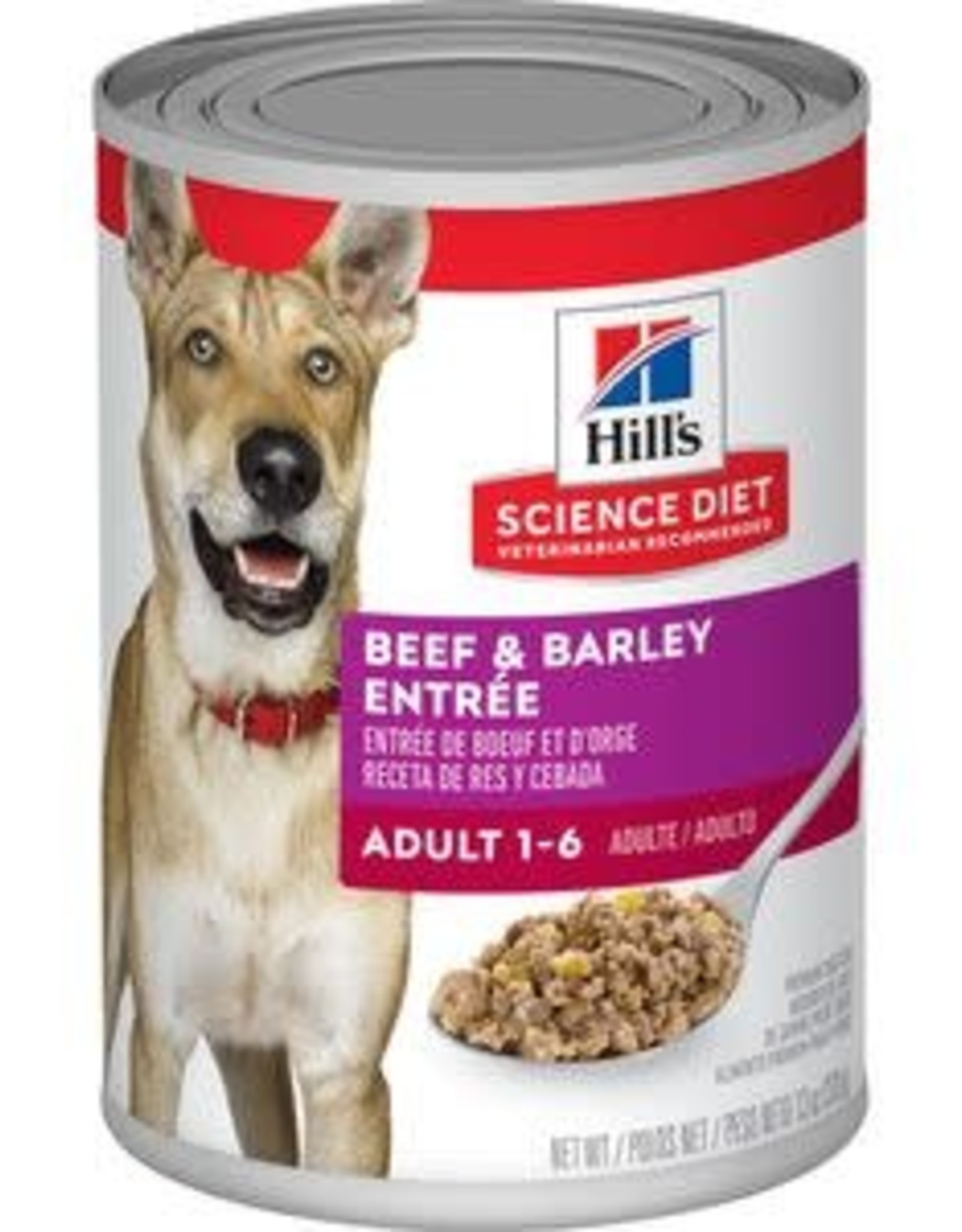 Hill's Science Diet Hill's SD Adult 1-6 Beef & Barley Entree 13.0 oz can