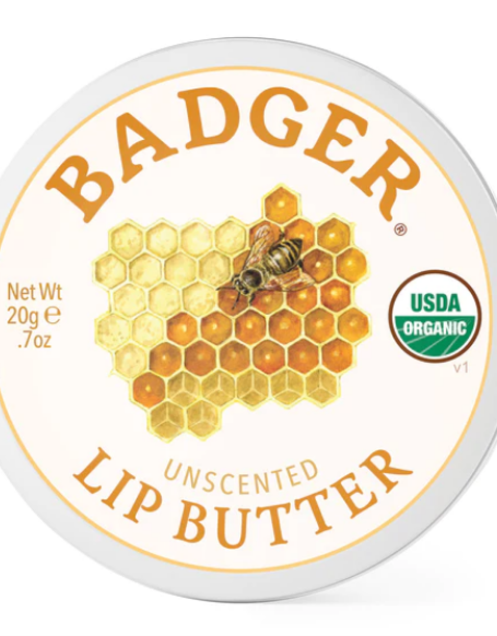 Badger Unscented Lip Butter Tin .7oz