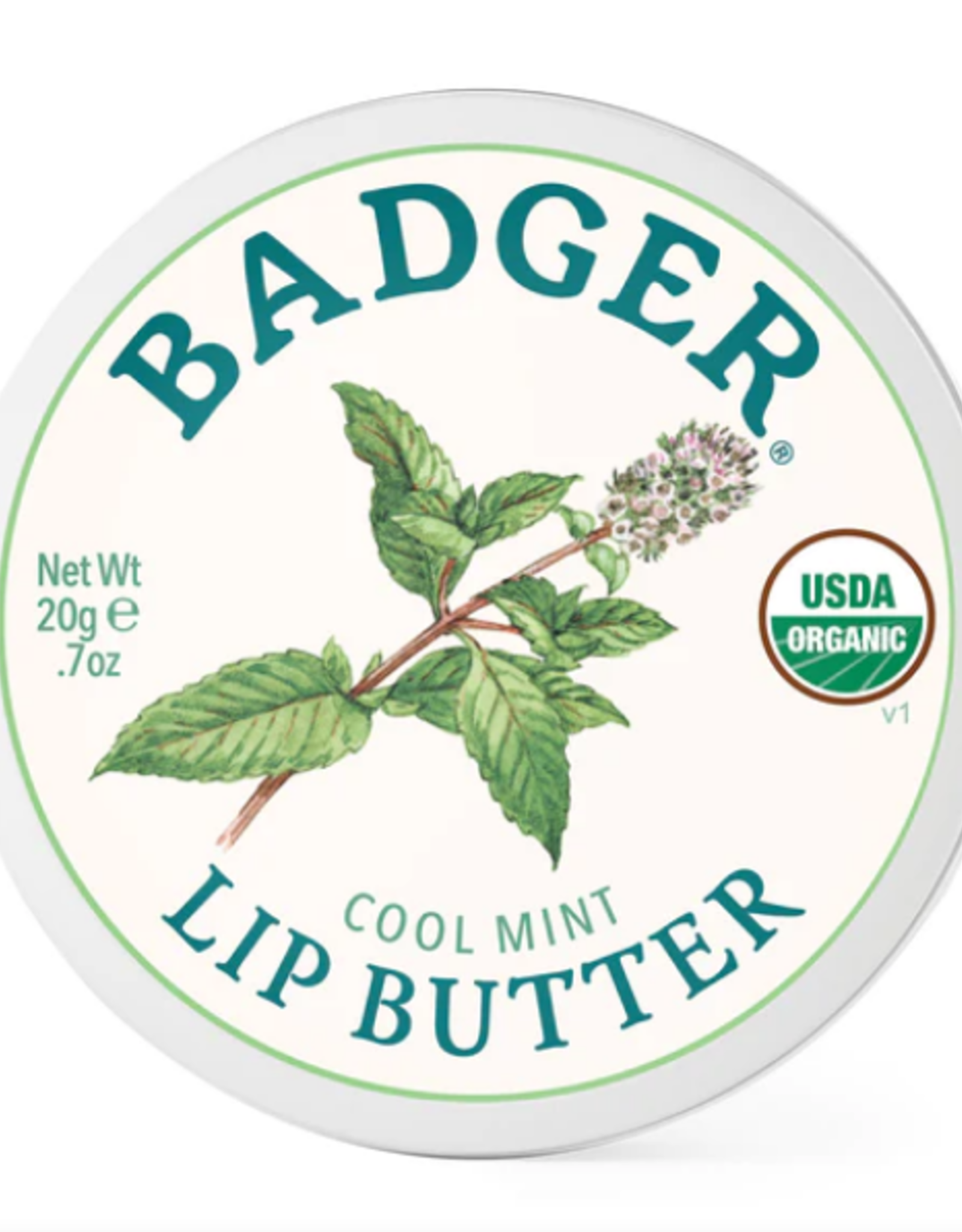 Badger Cool Mint Lip Butter Tin .7oz