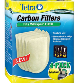 SPECTRUM BRANDS - TETRA Tetra Carbon Filter Replacement Cartridges for Whisper EX Series Filters 4 pk, MD