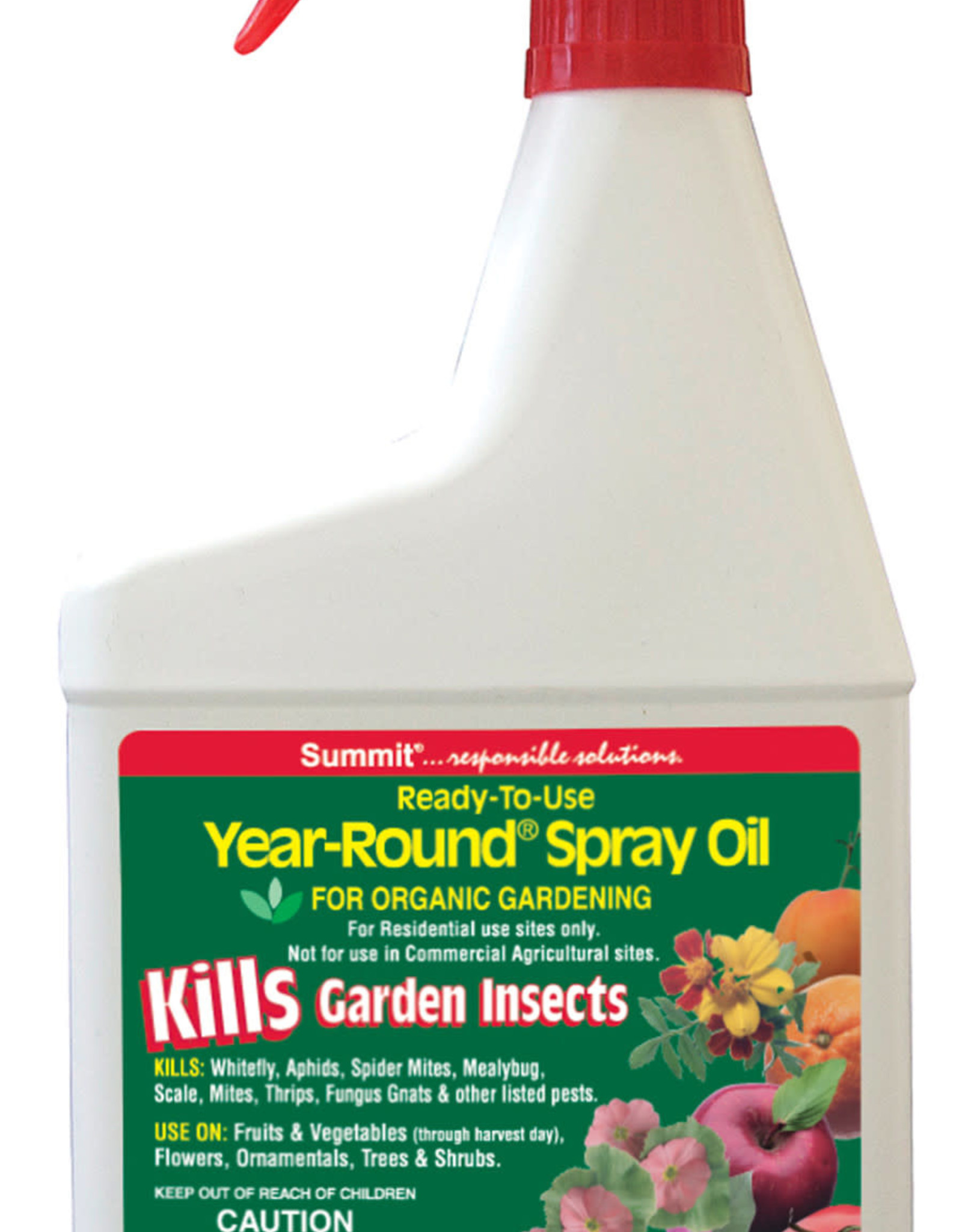 Summit Year-Round Horticultural Oil for Garden Insects Ready-to-Use 32oz