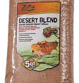 ZILLA Zilla Desert Blend Ground English Walnut Shells Substrate  5QT