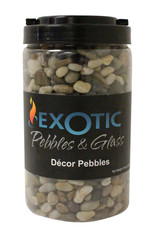 EXOTIC PEBBLES Exotic Pebbles Polished Jar Gravel Mixed, 5 lb