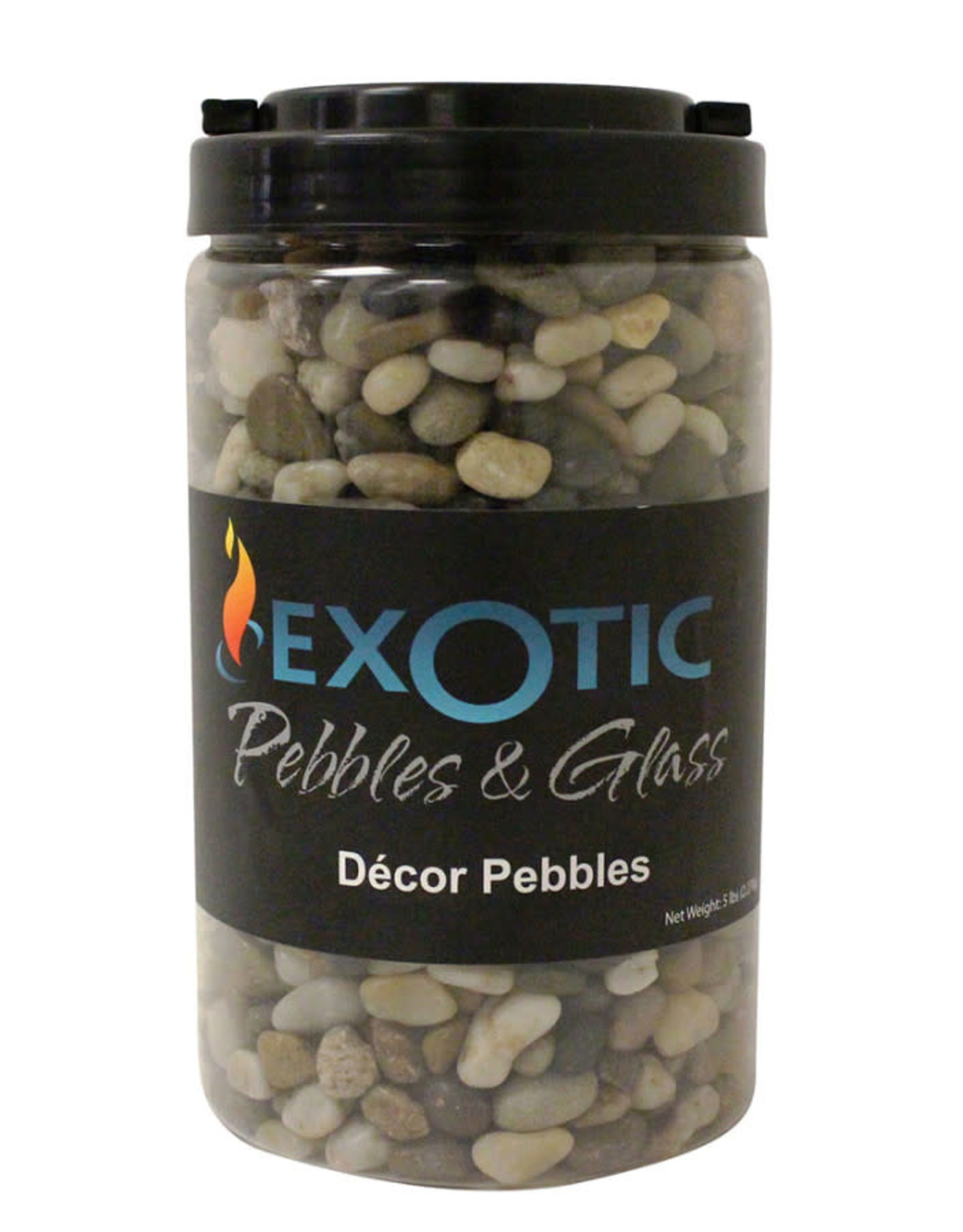 EXOTIC PEBBLES Exotic Pebbles Polished Jar Gravel Mixed, 5 lb