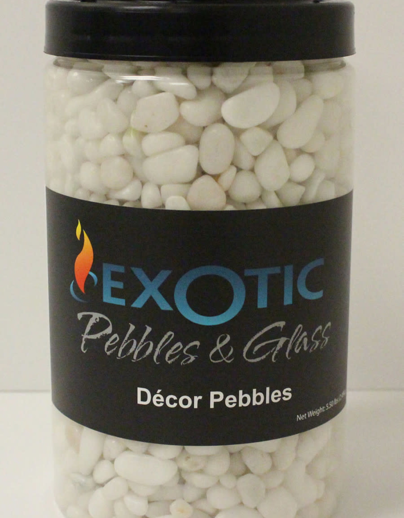 EXOTIC PEBBLES Exotic Pebbles Gravel Jar Snow White, 5 lb