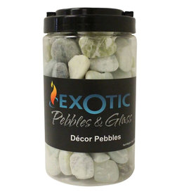 EXOTIC PEBBLES Exotic Pebbles Polished Jar Pebbles Jade, 5 lb