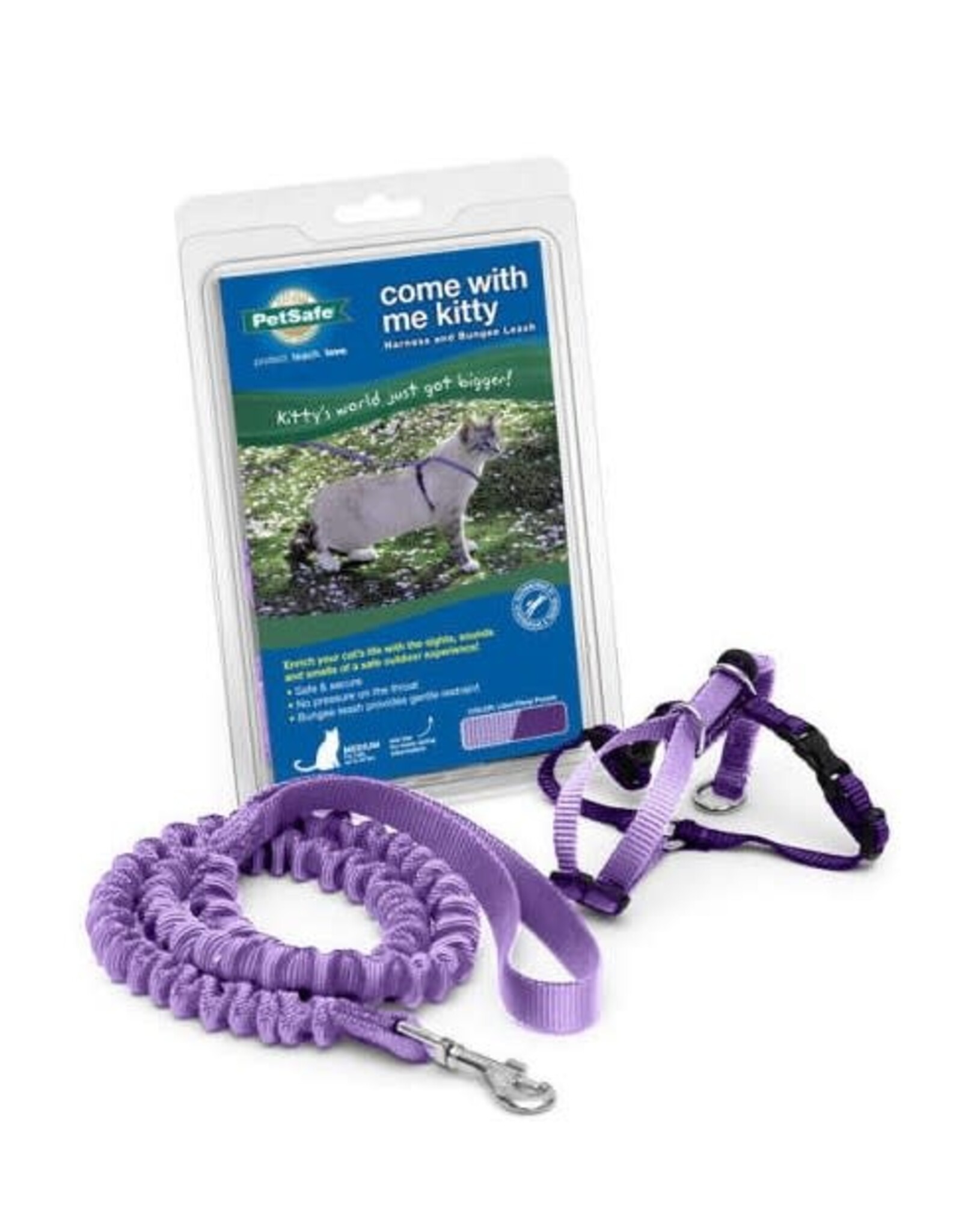 RADIO SYSTEMS CORP(PET SAFE) Come With Me Kitty Harness & Bungee Leash Large Lilac