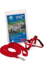 RADIO SYSTEMS CORP(PET SAFE) Come With Me Kitty Harness & Bungee Leash Small Red