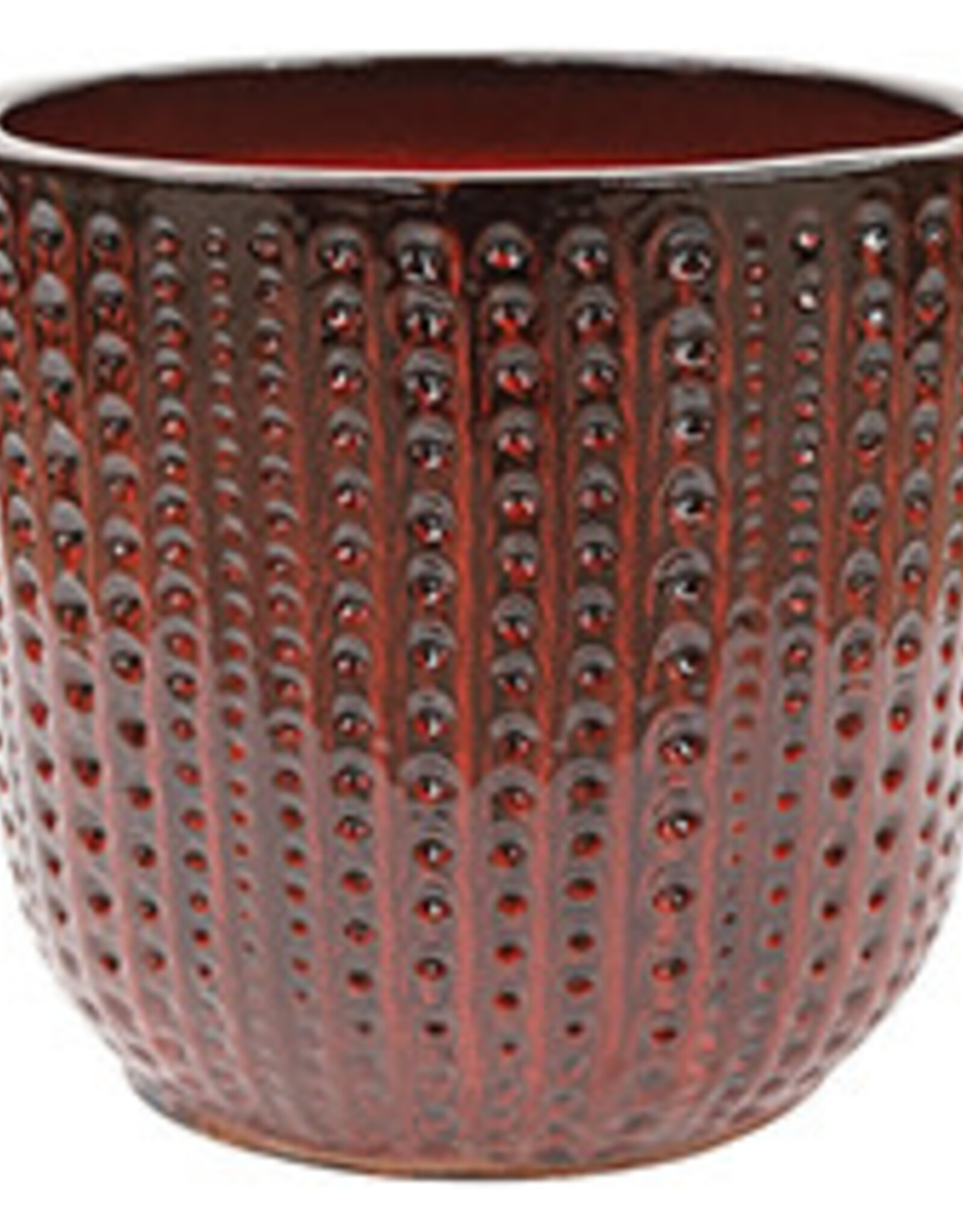Buckingham Pot Tropical Red 7.5"