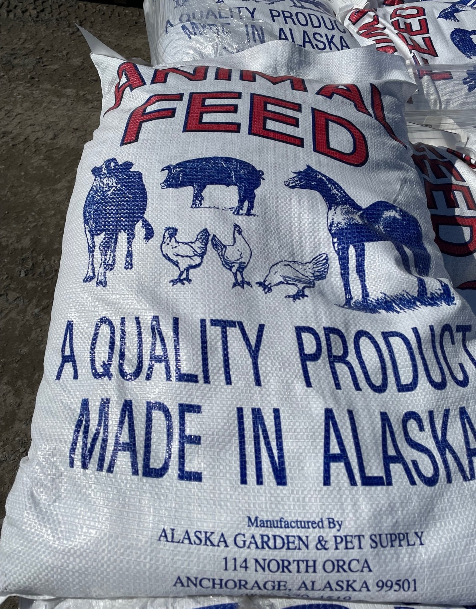 Alaska Mill and Feed Frontier Hog Grower 14% Pellets AMF 40lb