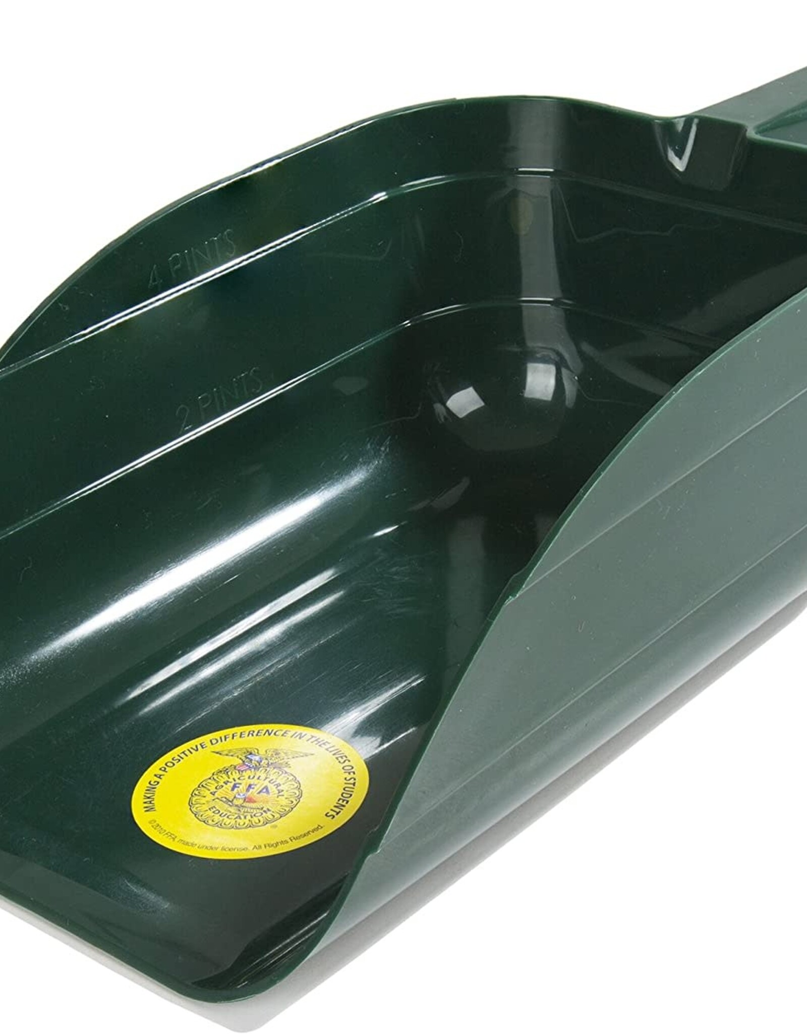 MILLER Plastic Feed Scoop Dark Green 5 pt