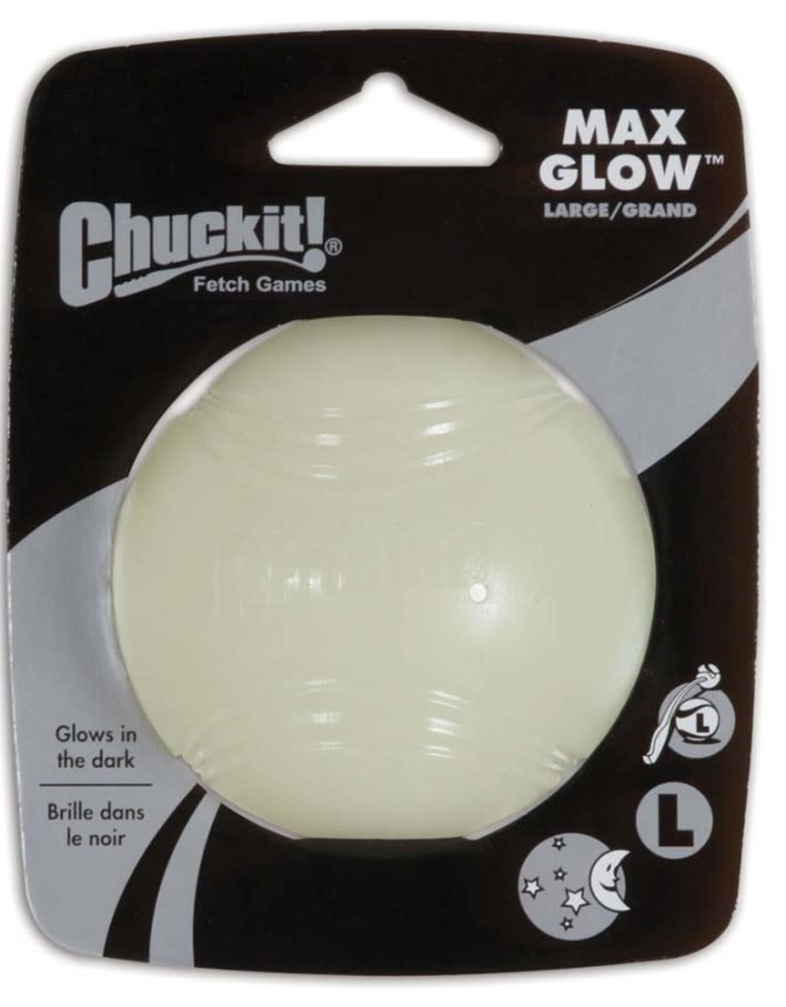 Chuckit! Chuckit! Max Glow Ball Dog Toy Large