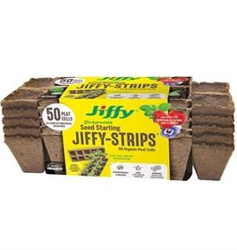 Jiffy Jiffy 1.75" peat strip 5 strips of 10 pots each