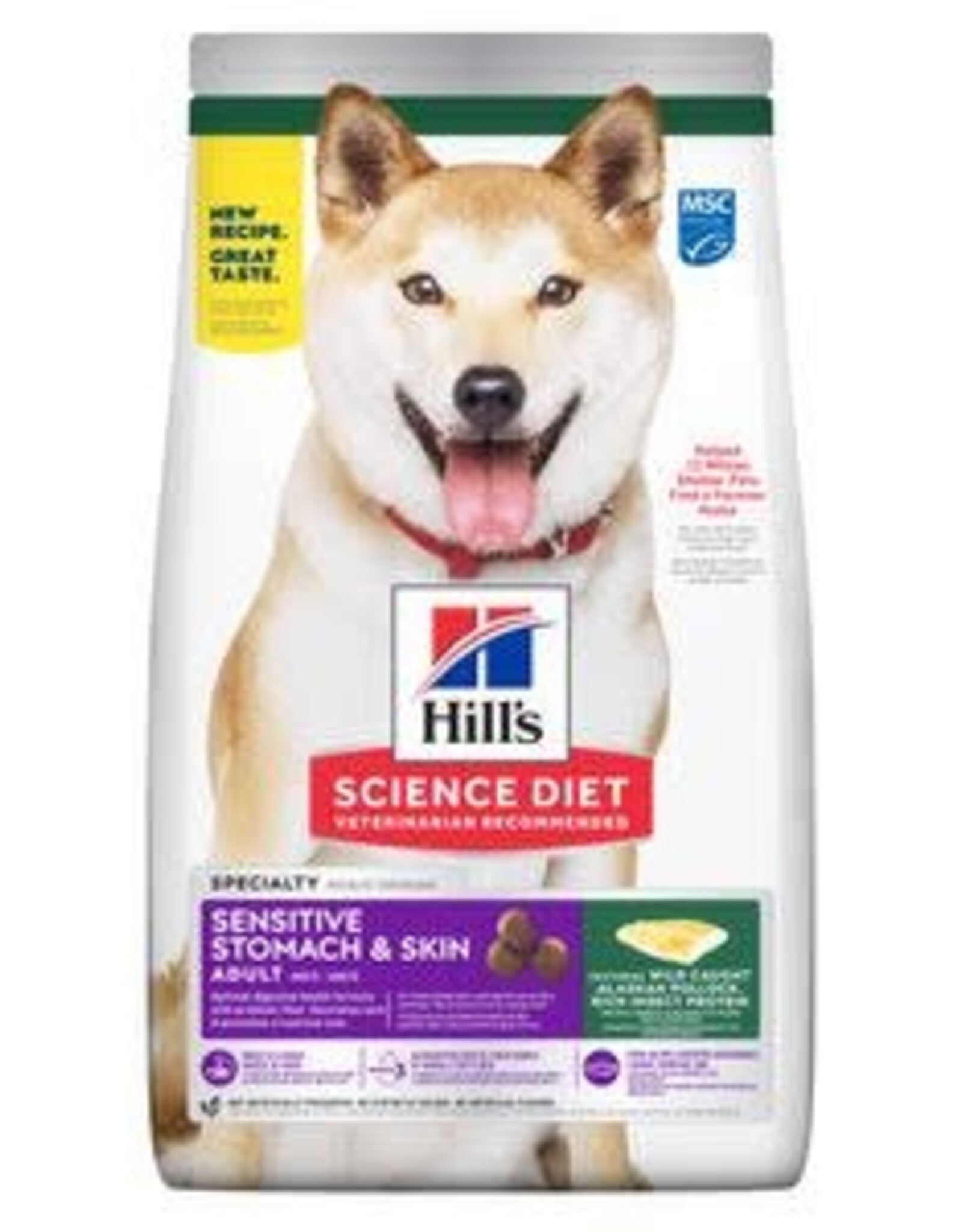 Hill's Science Diet Hill's SD Canine AdultSensitive Stomach & Skin Pollock  3.5 lb.