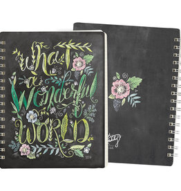 What A Wonderful World Spiral Notebook