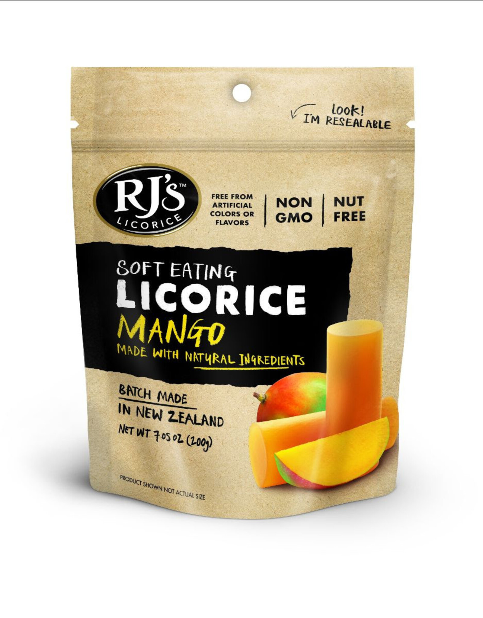 RJ's Soft Eating Mango Licorice bag 7.05oz