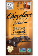 Chocolove Dark Chocolate Bar; Salted Caramel 3.2oz