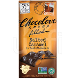 Chocolove Dark Chocolate Bar; Salted Caramel 3.2oz