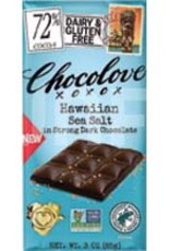 Chocolove 72% Dark Choc Hawaiian Sea Salt 3oz