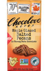 Chocolove Bar Dark Chocolate Maple Glazed Pecans 3.2oz