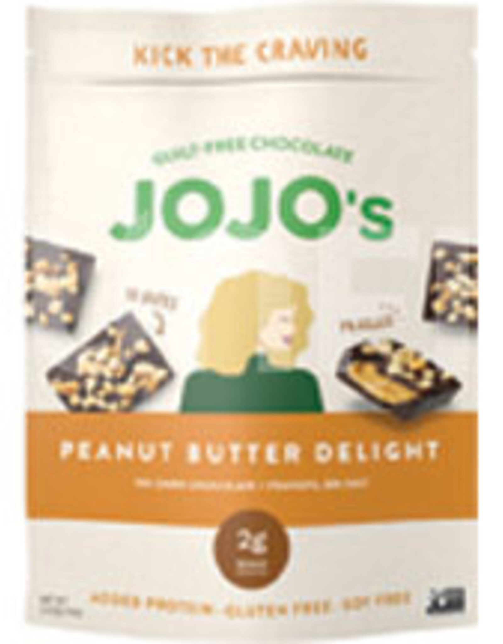Jojo's Bites Peanut Butter Dark Chocolate 3.6oz