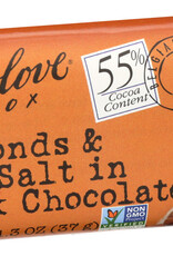Chocolove, Premium 55% Dark Chocolate Almonds and Sea Salt Mini Bar 1.3 Oz