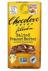 Chocolove, Salted Peanut Butter Filling 33% Milk Chocolate Bar  3.2 Oz