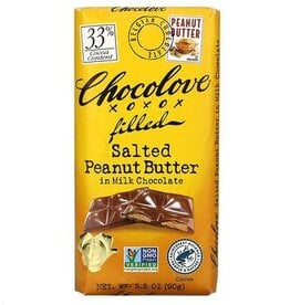 Chocolove, Salted Peanut Butter Filling 33% Milk Chocolate Bar  3.2 Oz