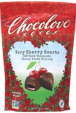 Chocolove Very Cherry Hearts 55% Dark Chocolate  7.05 oz
