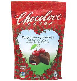 Chocolove Very Cherry Hearts 55% Dark Chocolate  7.05 oz