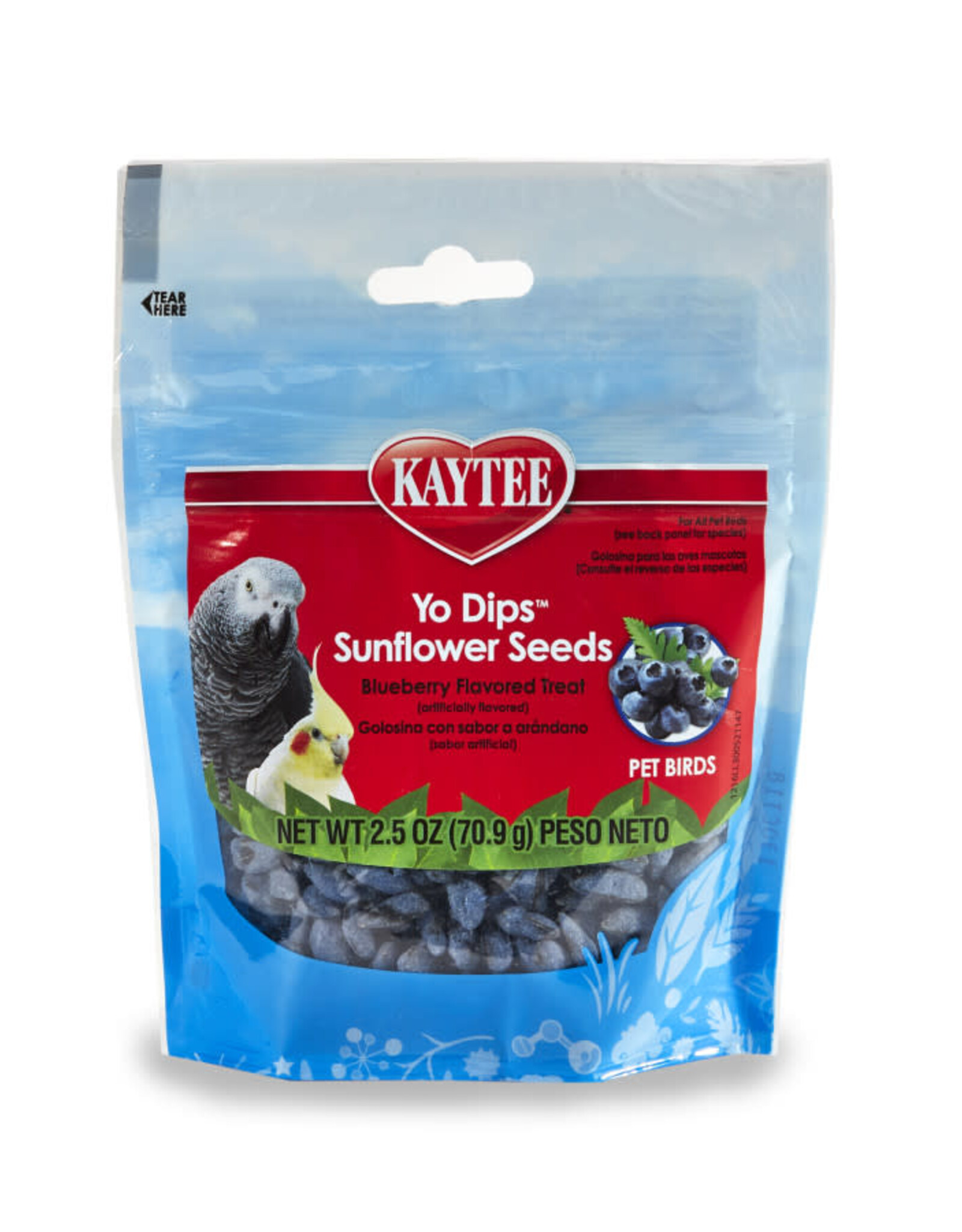 KAYTEE PRODUCTS Blueberry Flavor Yo Dipped Sunflower Seeds 2.5OZ