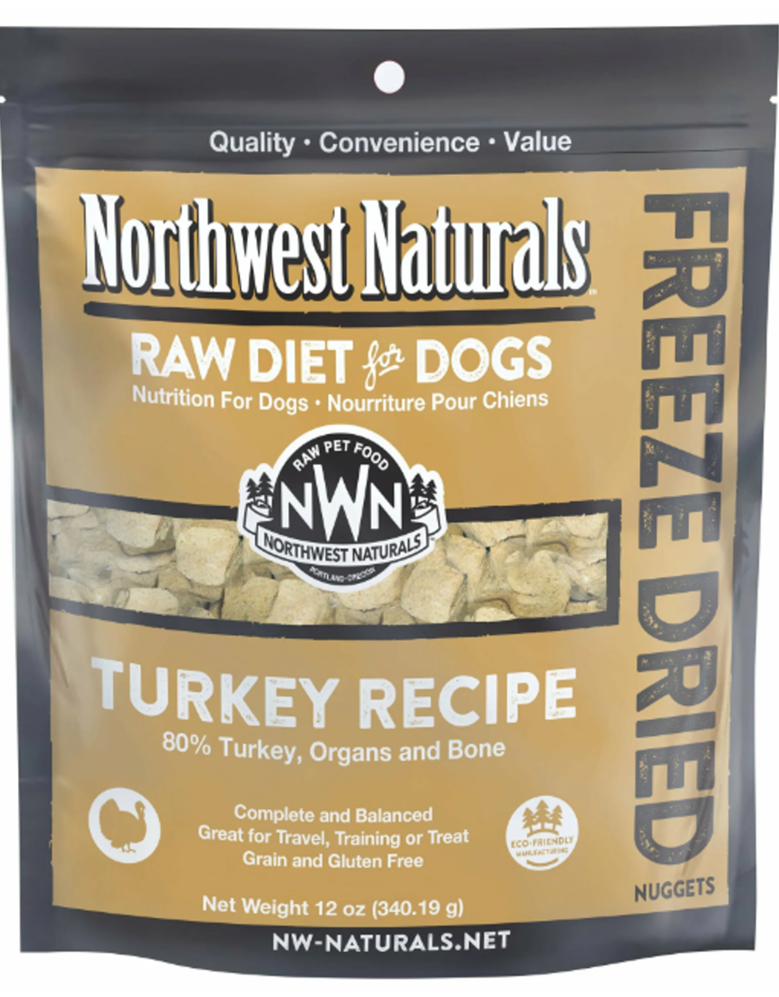 Northwest Naturals NWN Freeze Dried  Nuggets Turkey 12OZ