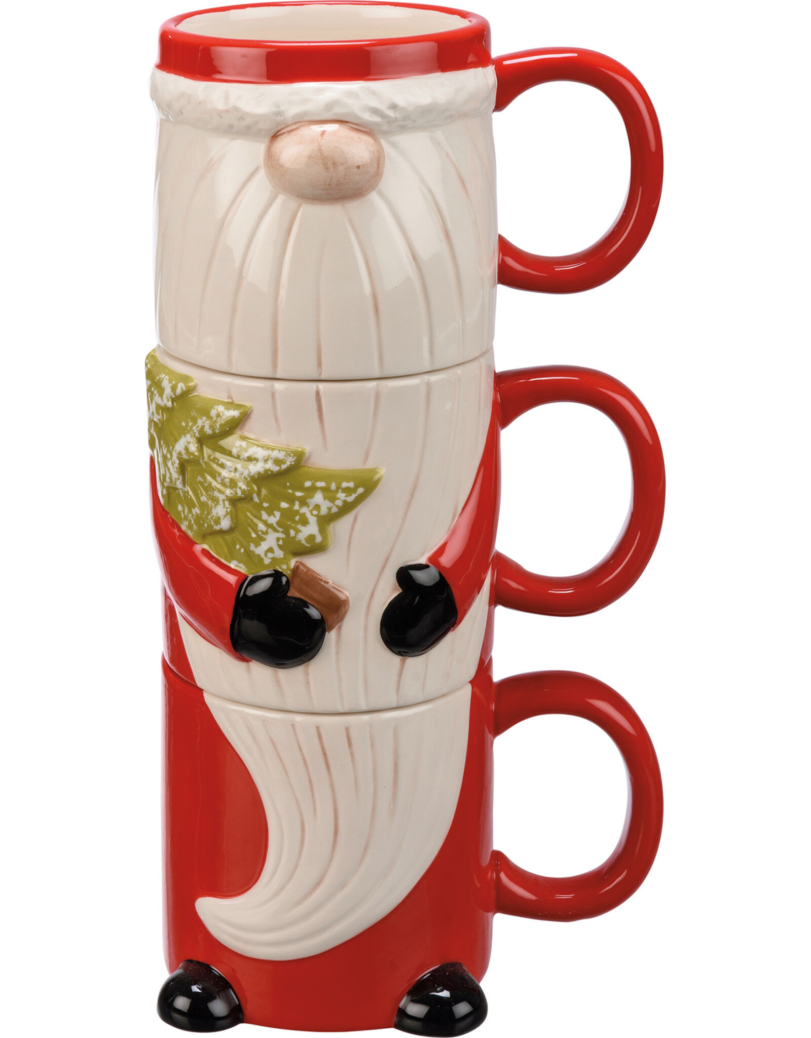 Stacking Santa Mug Set