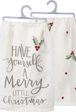 Have Yourself A Merry Christmas Holly Kitchen Towel
