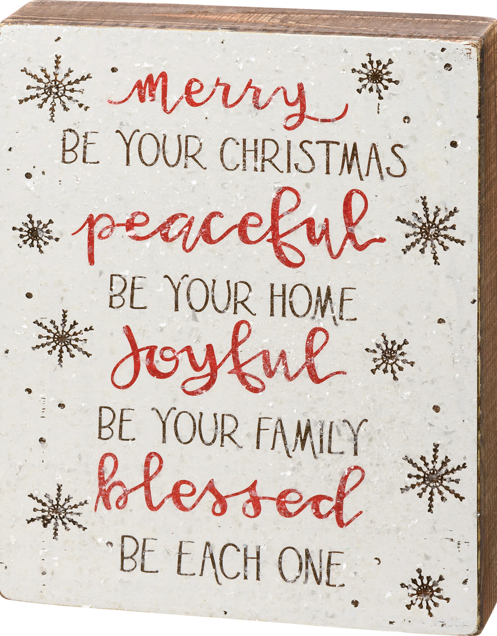 Merry Be Your Christmas Box Sign