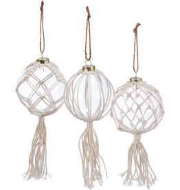 Macrame Balls Ornament Set of 3