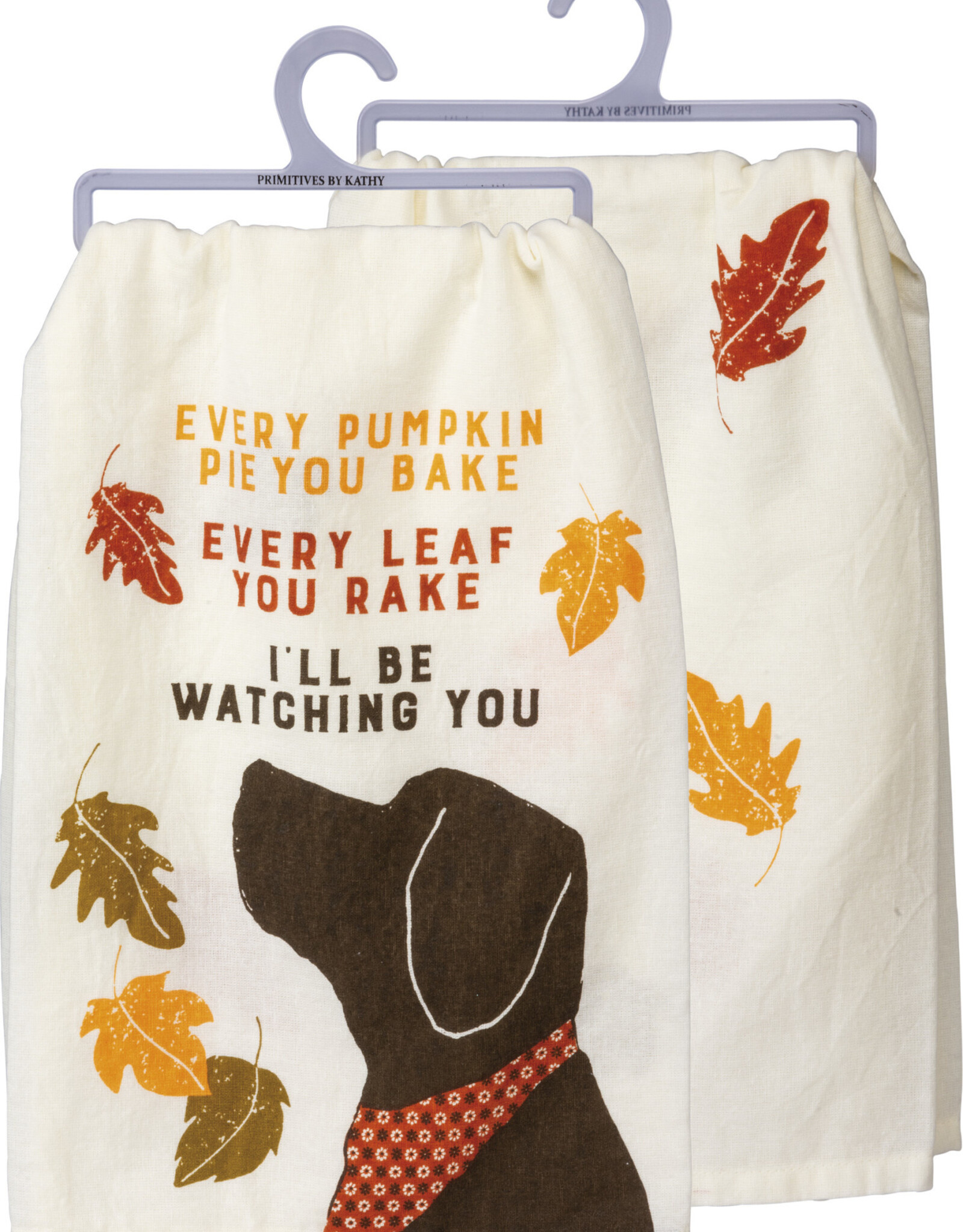 Pie You Bake Watching You Dog Kitchen Towel