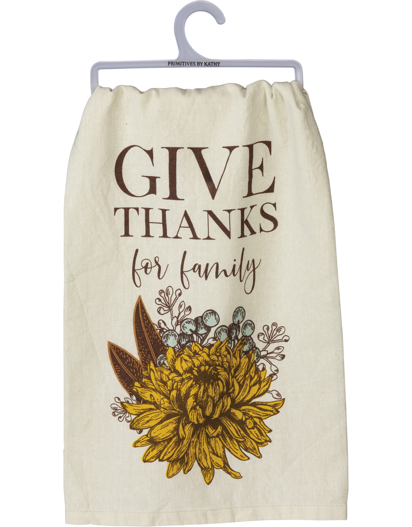 Give Thanks For Family Moody Kitchen Towel