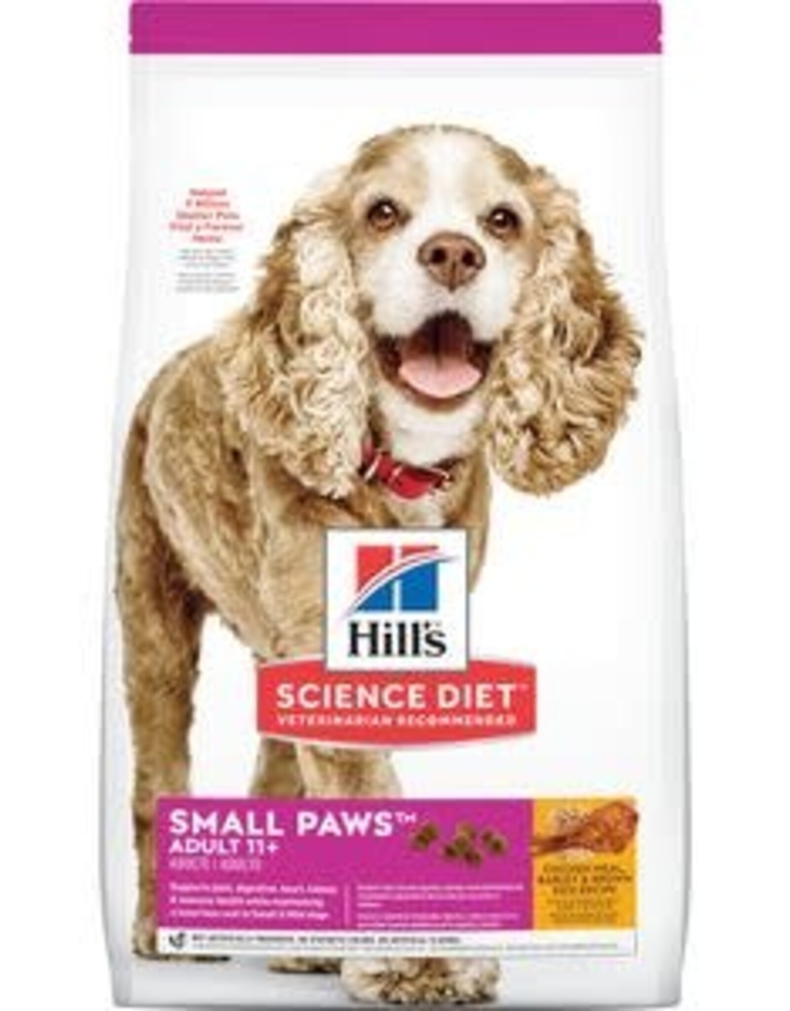 Hill's Science Diet Senior 11+ Small Paws  Chicken Meal, Barley & Brown Rice Recipe, 15.5 lb