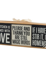Kitchen Box Sign assorted per each sign