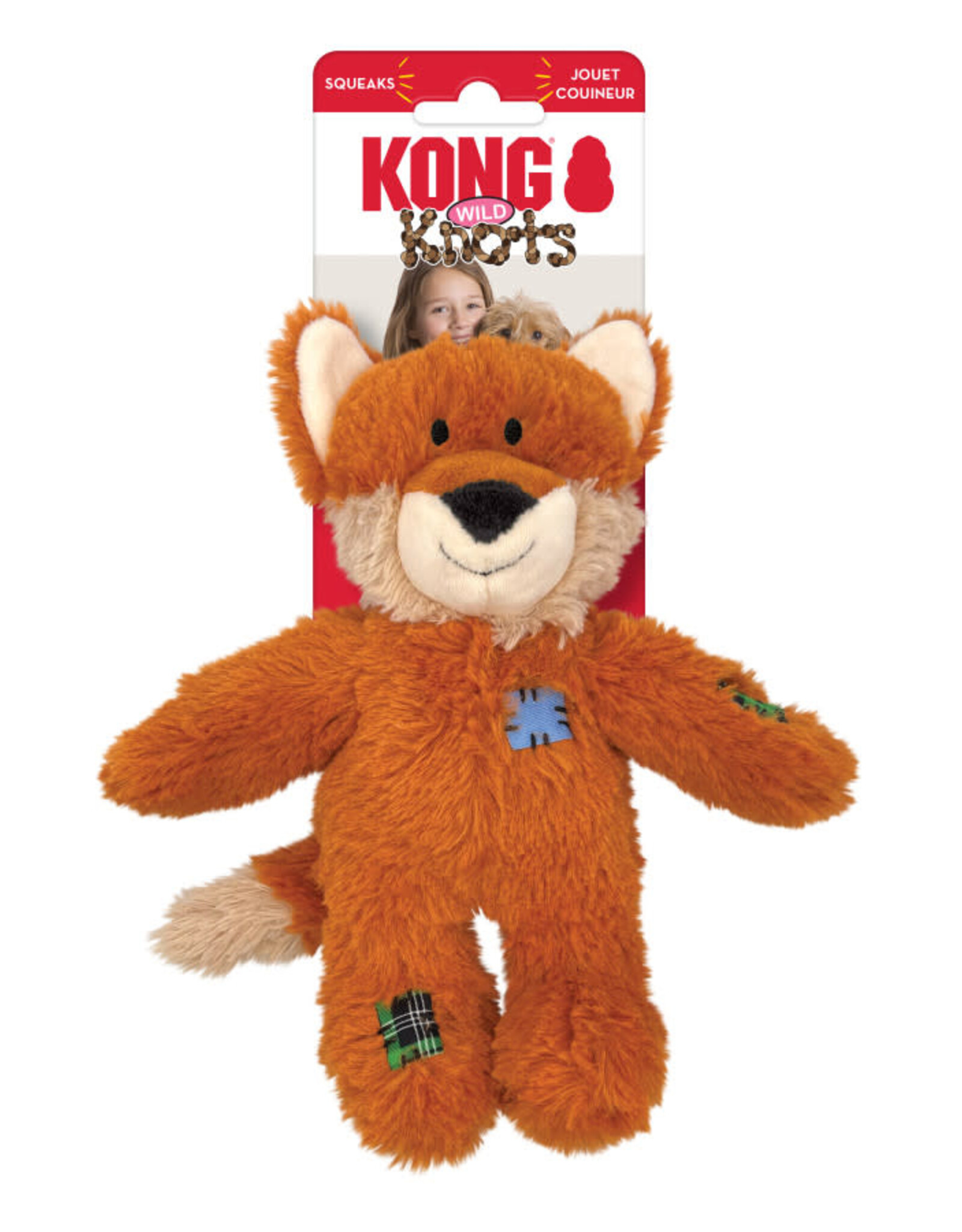 KONG COMPANY KONG Wild Knots Dog Toy Fox, SM/MD