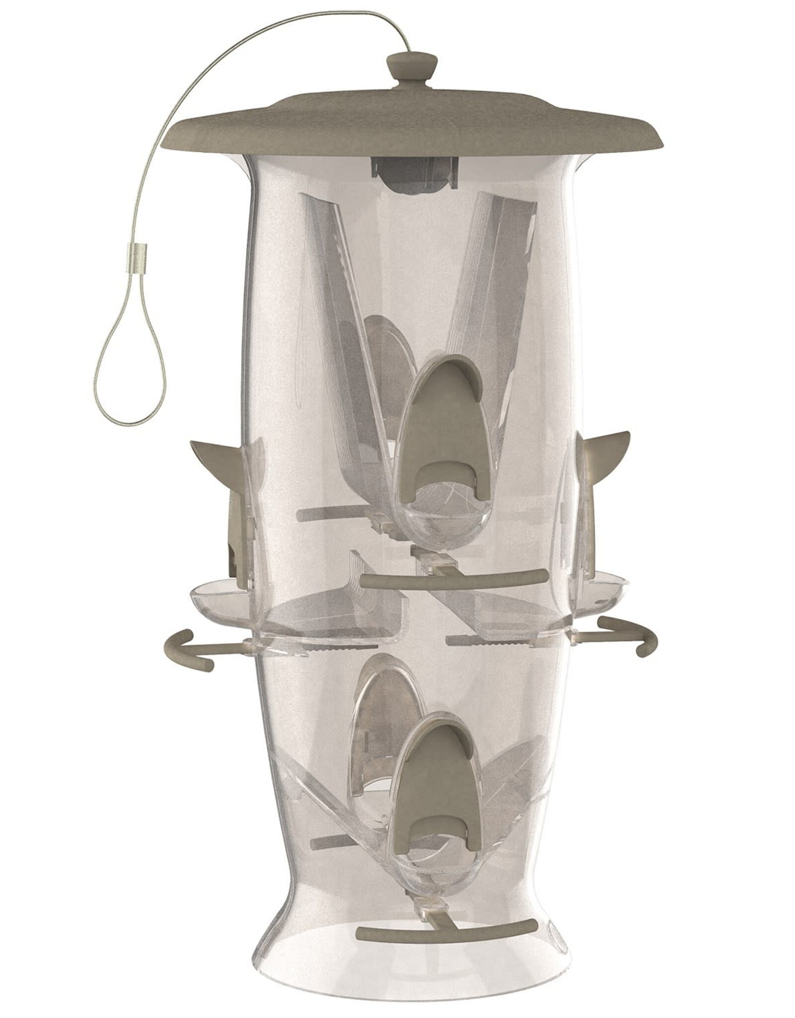 Classic Brands™ Abundance Hopper Bird Feeder  - 3.5lb Capacity - 6 Feeding Ports