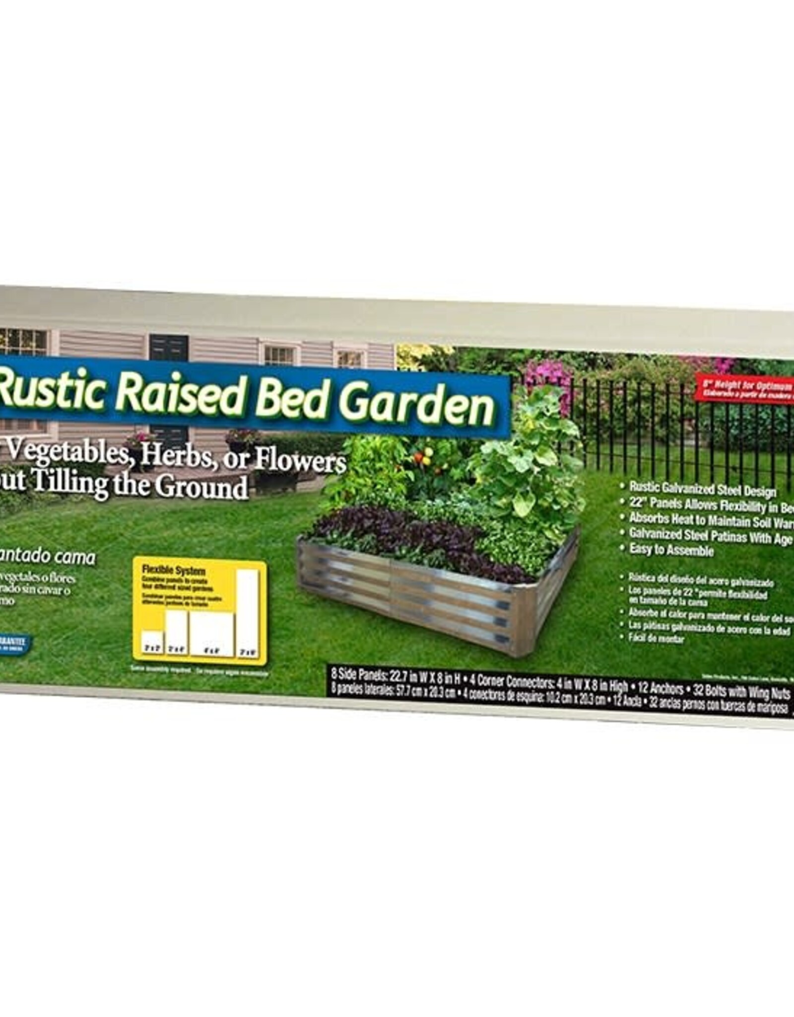 Gardeneer by Dalen® Rustic Raised Bed Garden  - 4ft x 4ft