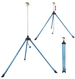 Dramm® Tripod Sprinkler with Impulse Sprinkler Head  - 64in - Blue - Up to 70ft Diam Coverage
